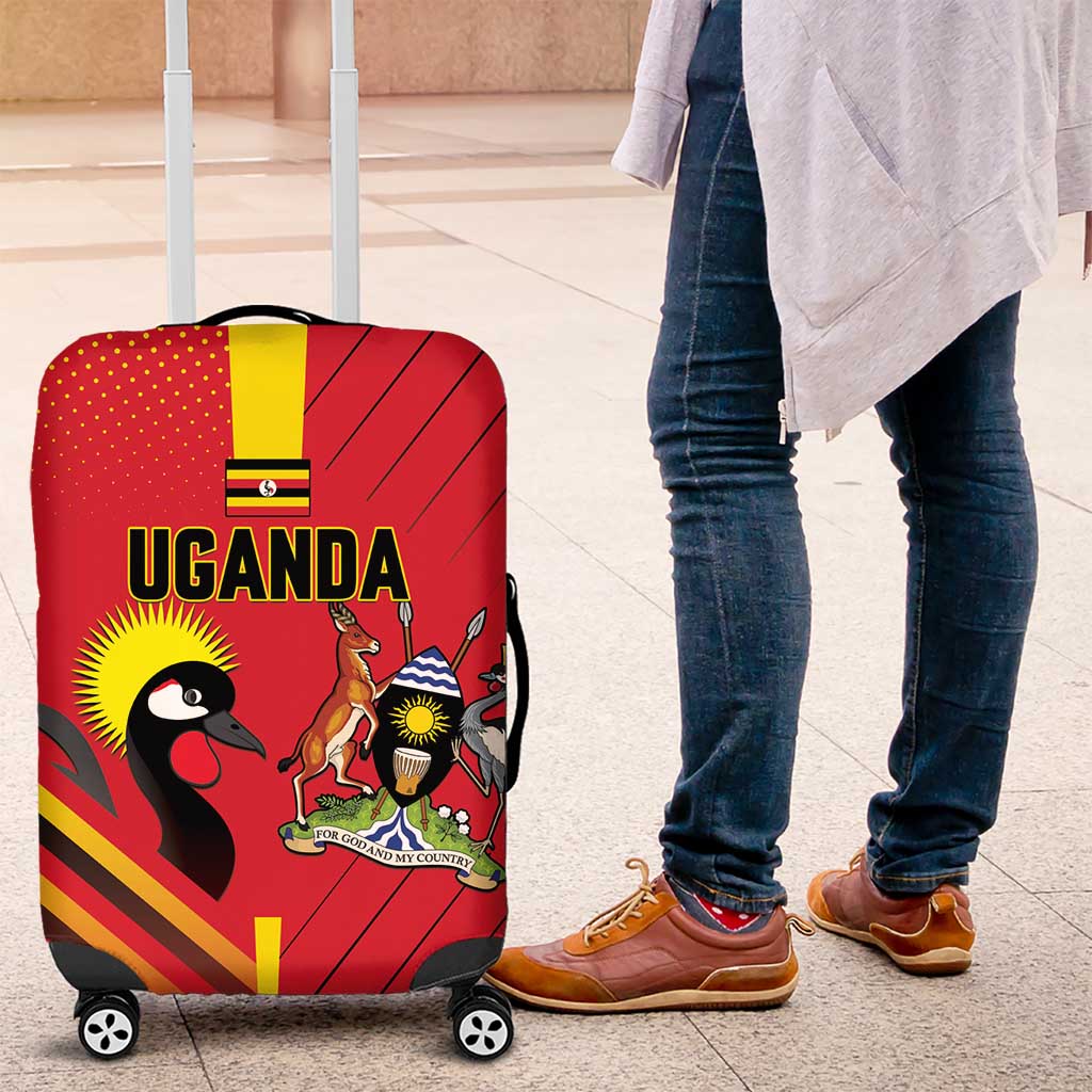 Uganda Basketball Luggage Cover Go Silverbacks - Wonder Print Shop