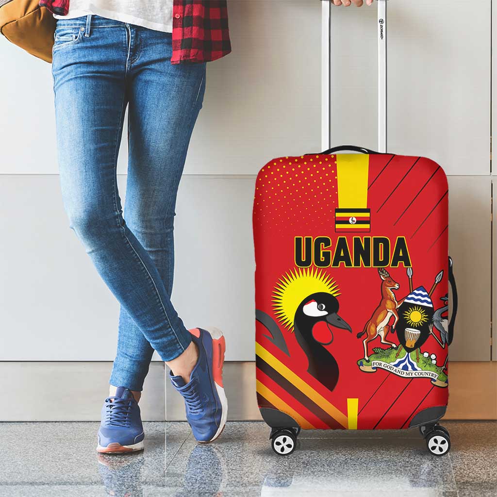Uganda Basketball Luggage Cover Go Silverbacks - Wonder Print Shop