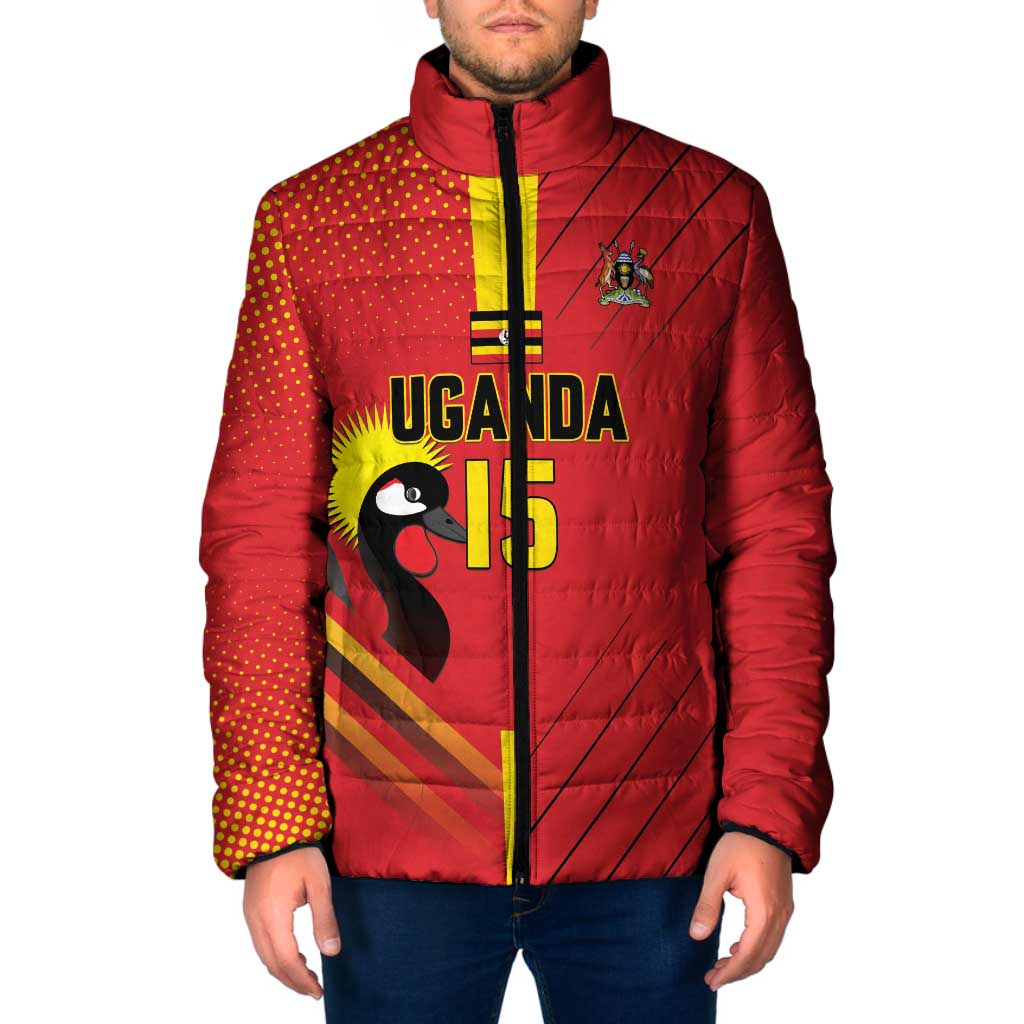 Custom Uganda Basketball Padded Jacket Go Silverbacks - Wonder Print Shop