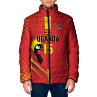Custom Uganda Basketball Padded Jacket Go Silverbacks - Wonder Print Shop