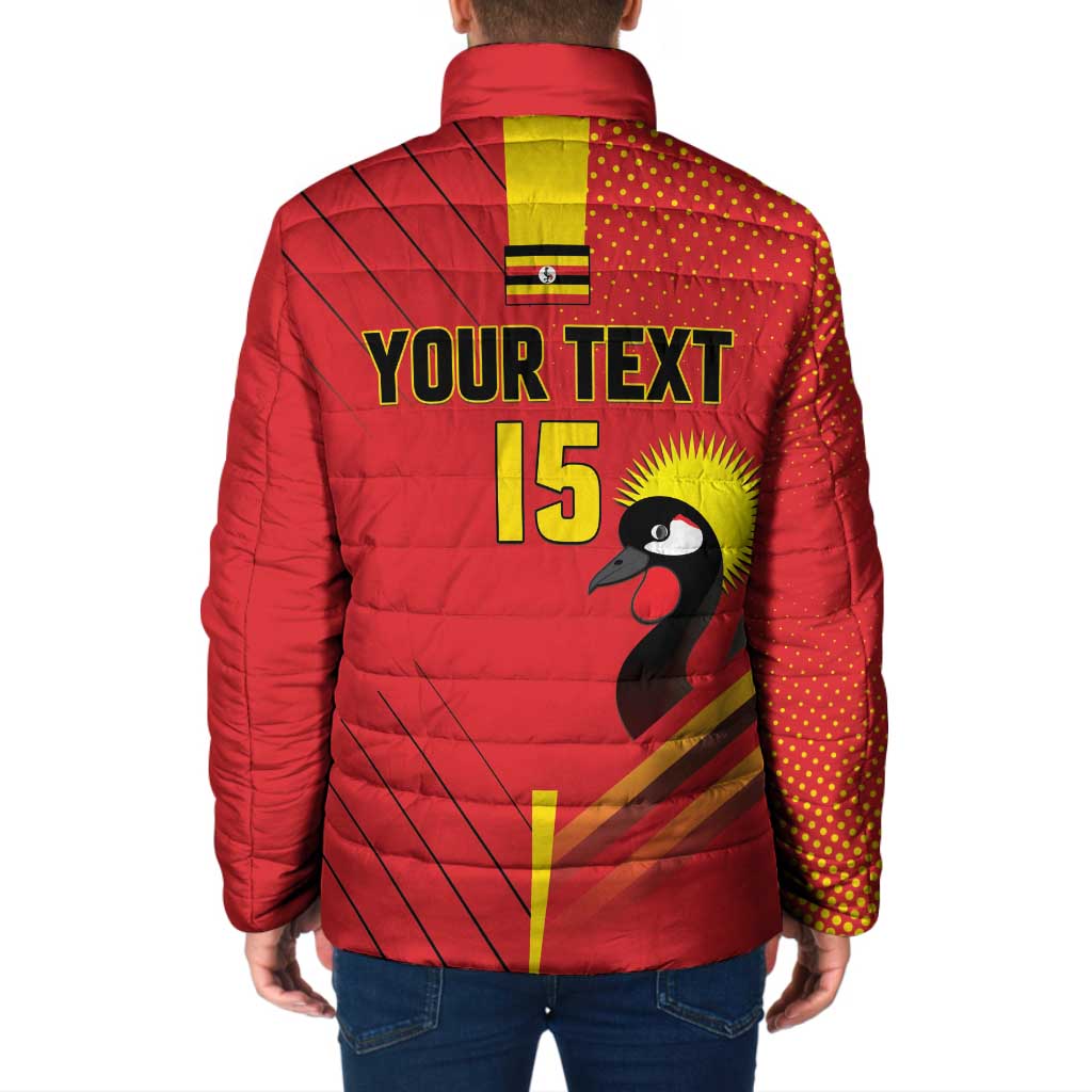 Custom Uganda Basketball Padded Jacket Go Silverbacks - Wonder Print Shop