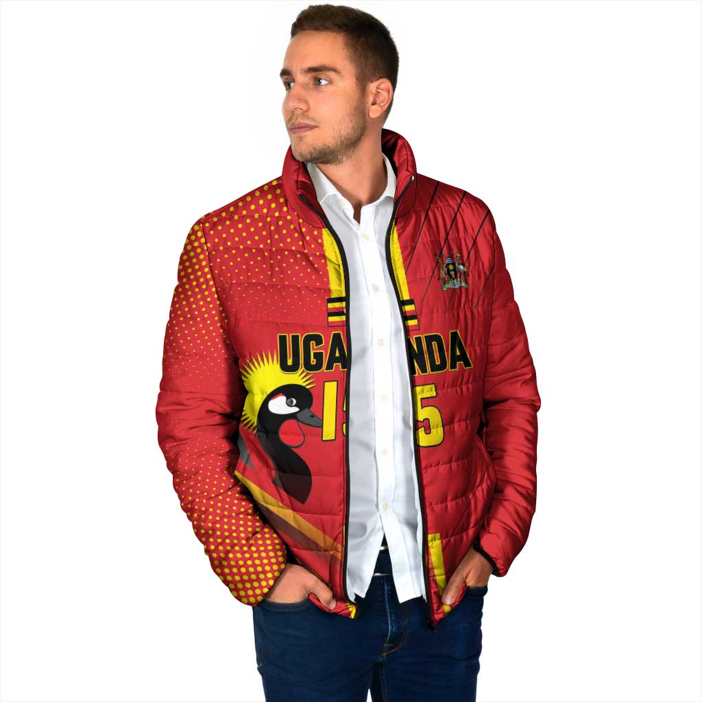 Custom Uganda Basketball Padded Jacket Go Silverbacks - Wonder Print Shop