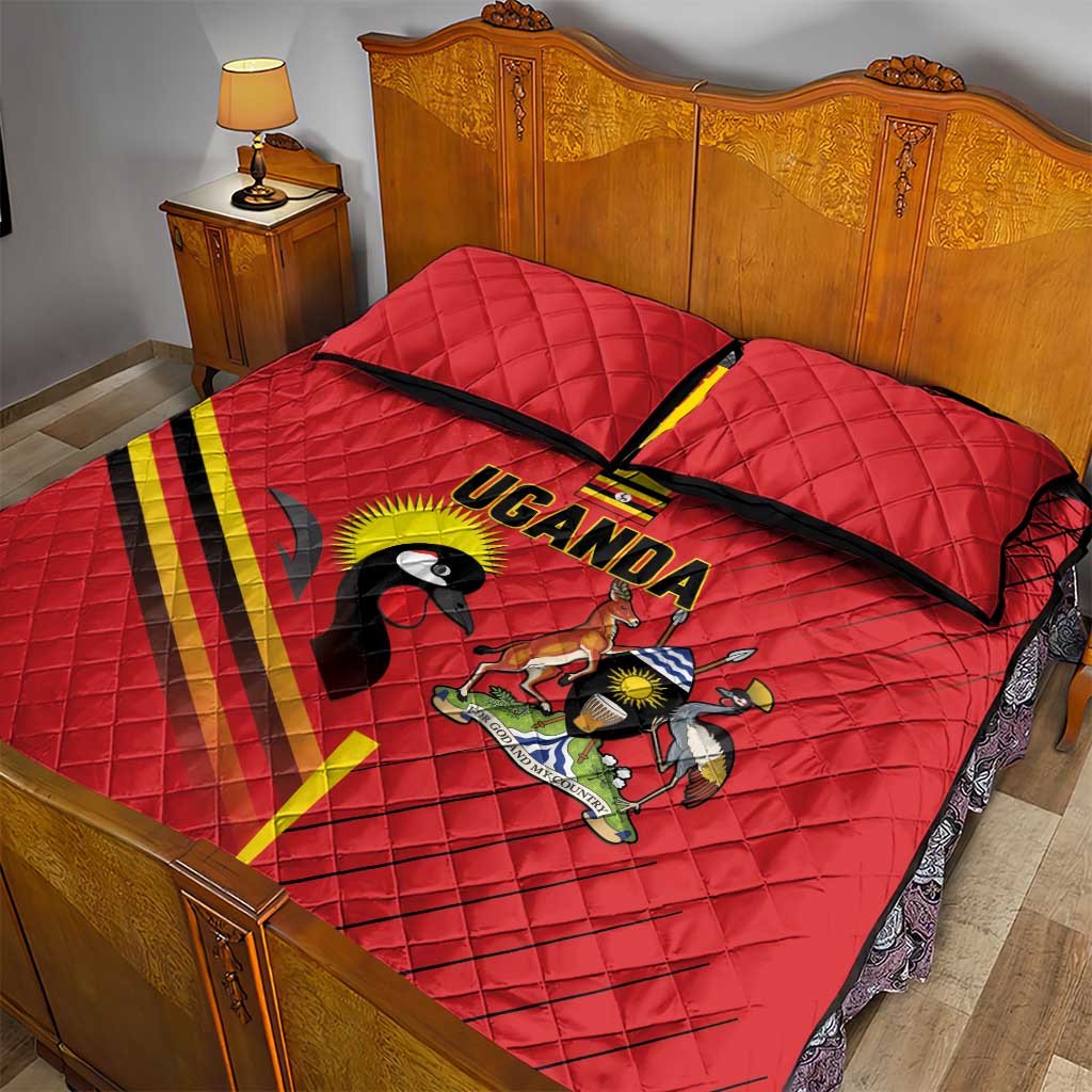 Uganda Basketball Quilt Bed Set Go Silverbacks - Wonder Print Shop