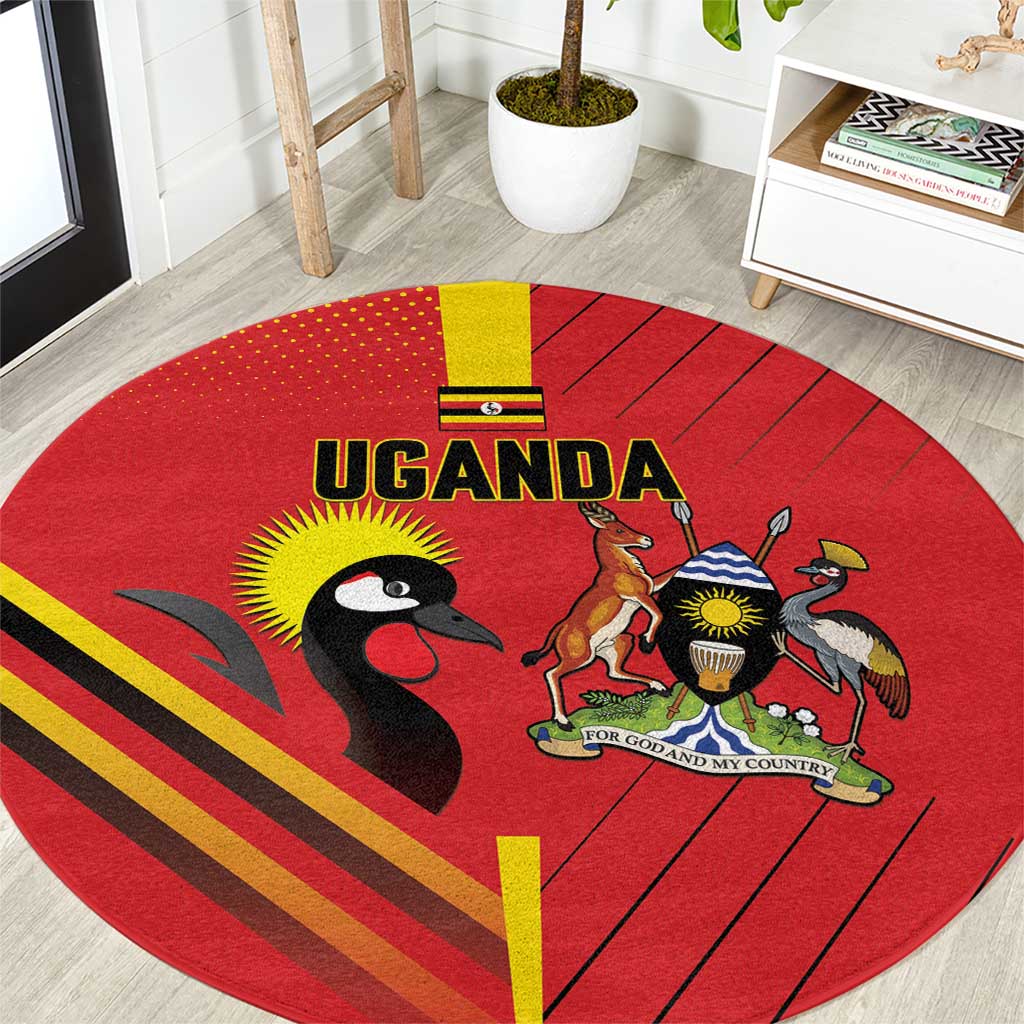Uganda Basketball Round Carpet Go Silverbacks - Wonder Print Shop