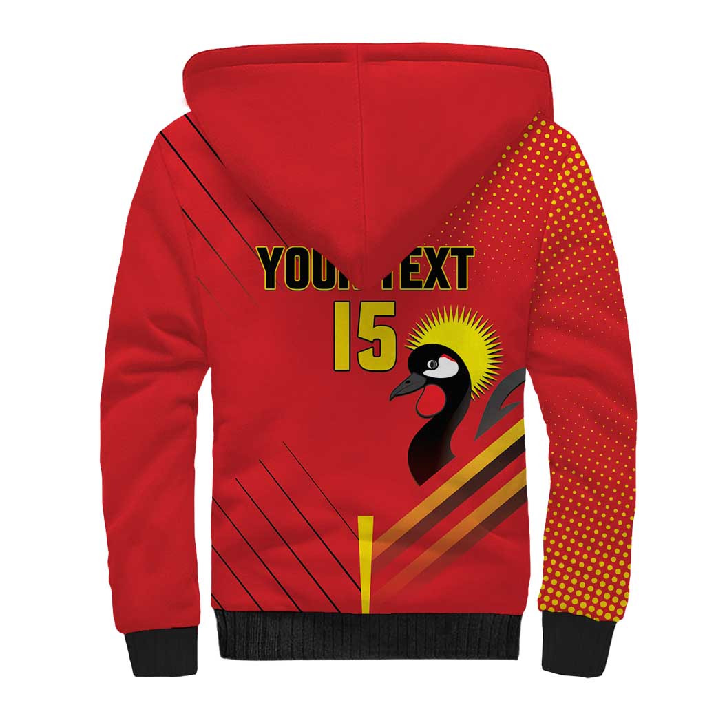 Custom Uganda Basketball Sherpa Hoodie Go Silverbacks - Wonder Print Shop