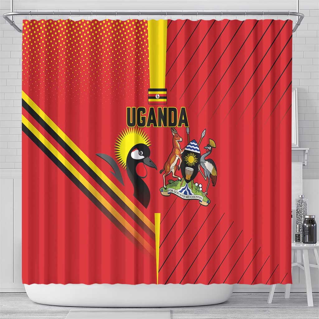 Uganda Basketball Shower Curtain Go Silverbacks - Wonder Print Shop