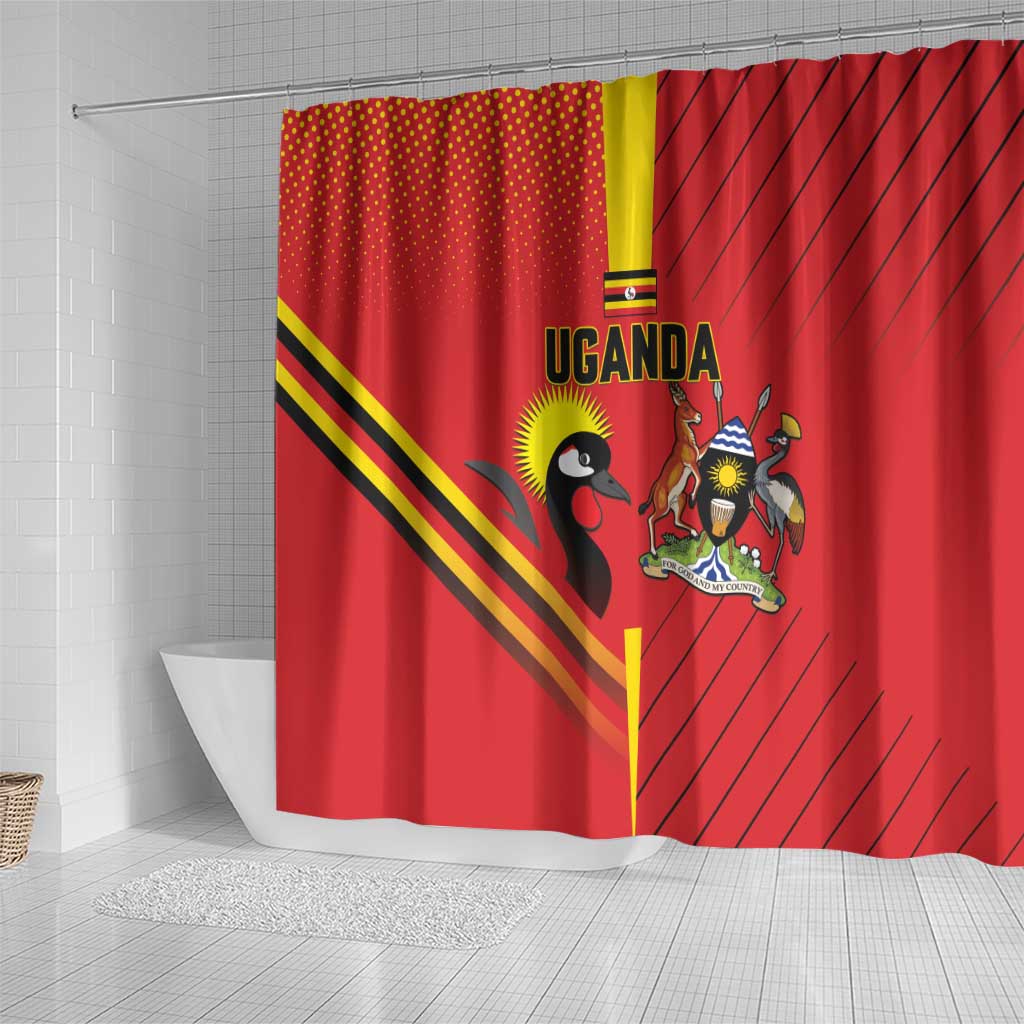 Uganda Basketball Shower Curtain Go Silverbacks - Wonder Print Shop