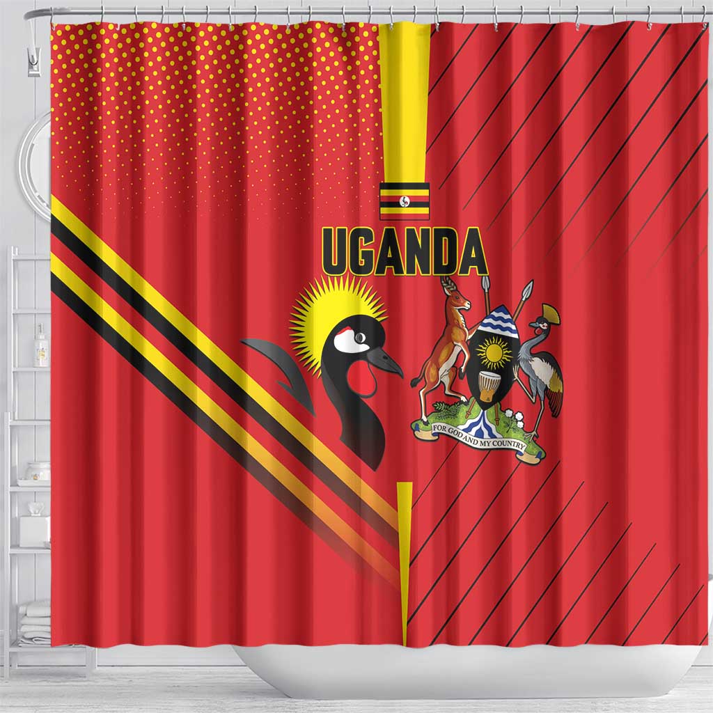 Uganda Basketball Shower Curtain Go Silverbacks - Wonder Print Shop