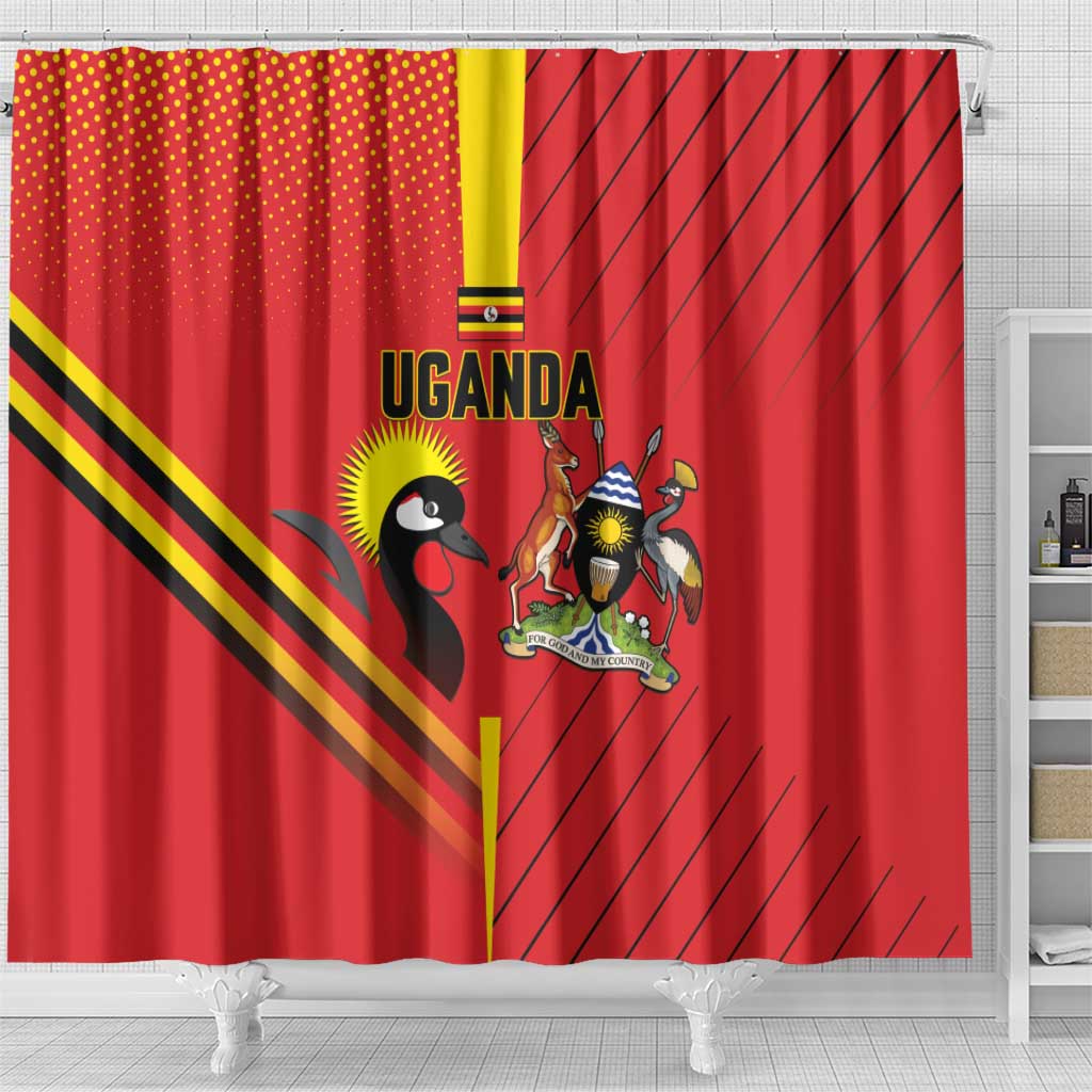 Uganda Basketball Shower Curtain Go Silverbacks - Wonder Print Shop