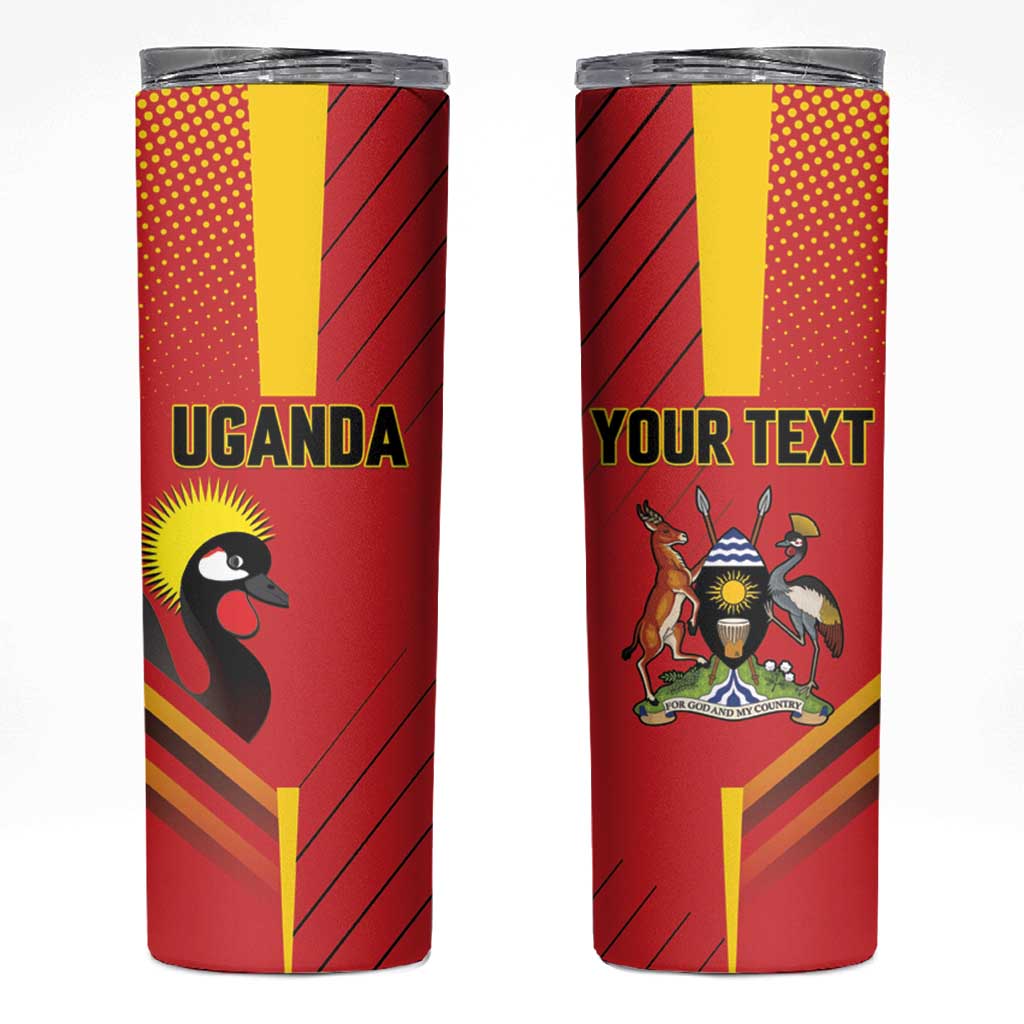 Custom Uganda Basketball Skinny Tumbler Go Silverbacks - Wonder Print Shop