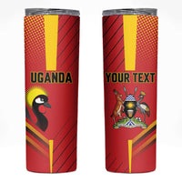 Custom Uganda Basketball Skinny Tumbler Go Silverbacks - Wonder Print Shop
