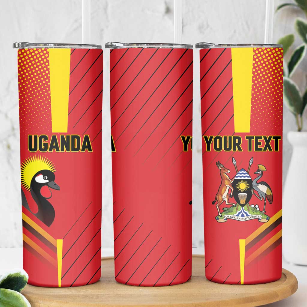 Custom Uganda Basketball Skinny Tumbler Go Silverbacks - Wonder Print Shop