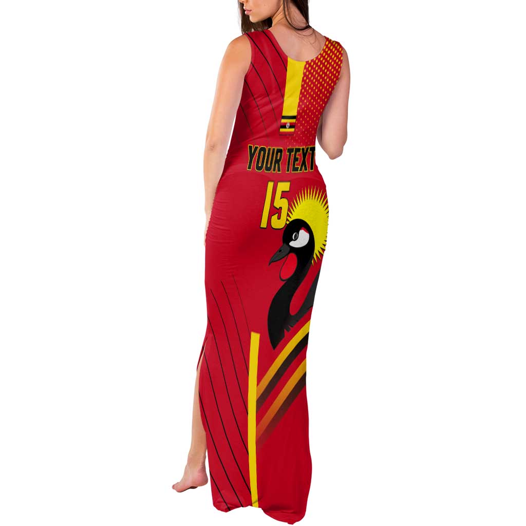 Custom Uganda Basketball Tank Maxi Dress Go Silverbacks - Wonder Print Shop