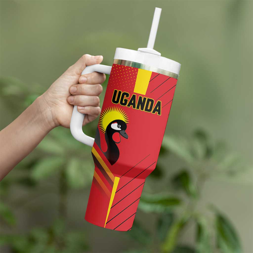 Custom Uganda Basketball Tumbler With Handle Go Silverbacks - Wonder Print Shop