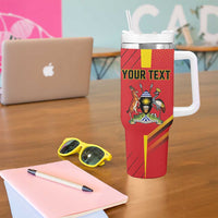 Custom Uganda Basketball Tumbler With Handle Go Silverbacks - Wonder Print Shop