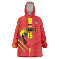 Custom Uganda Basketball Wearable Blanket Hoodie Go Silverbacks - Wonder Print Shop