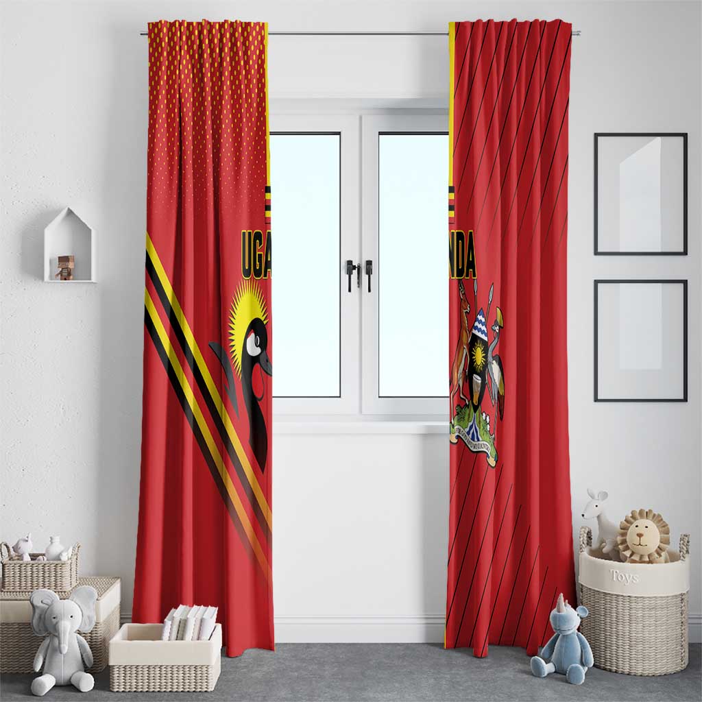 Uganda Basketball Window Curtain Go Silverbacks - Wonder Print Shop