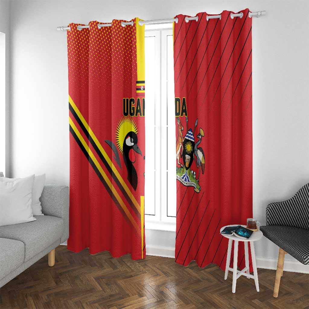 Uganda Basketball Window Curtain Go Silverbacks - Wonder Print Shop