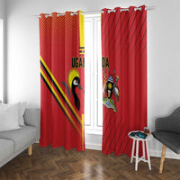 Uganda Basketball Window Curtain Go Silverbacks - Wonder Print Shop