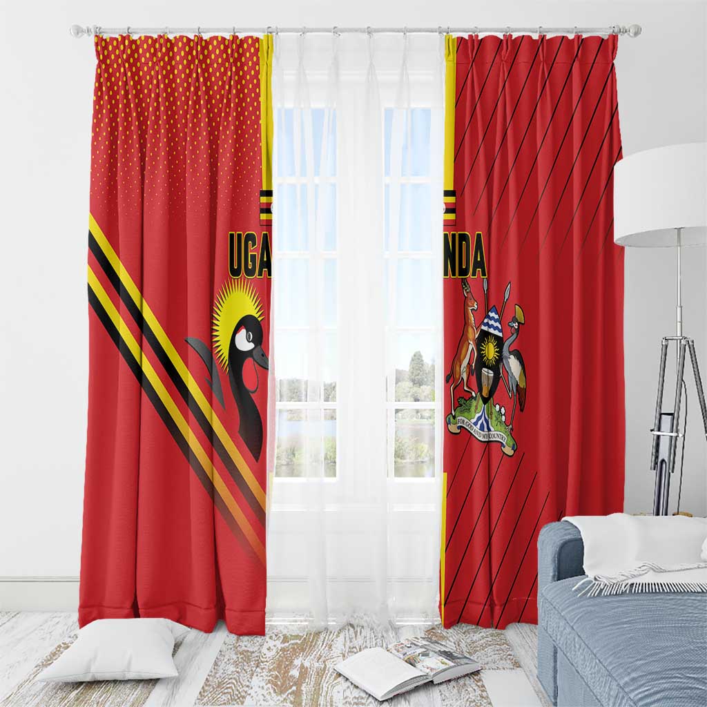 Uganda Basketball Window Curtain Go Silverbacks - Wonder Print Shop