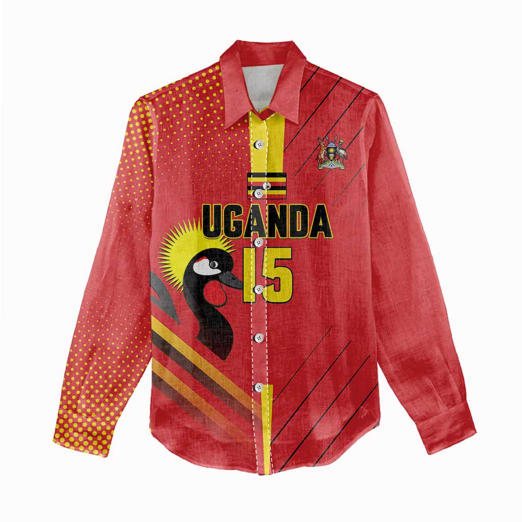 Custom Uganda Basketball Women Casual Shirt Go Silverbacks - Wonder Print Shop