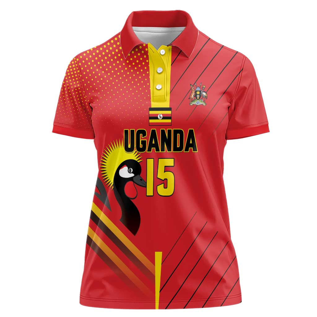 Custom Uganda Basketball Women Polo Shirt Go Silverbacks - Wonder Print Shop