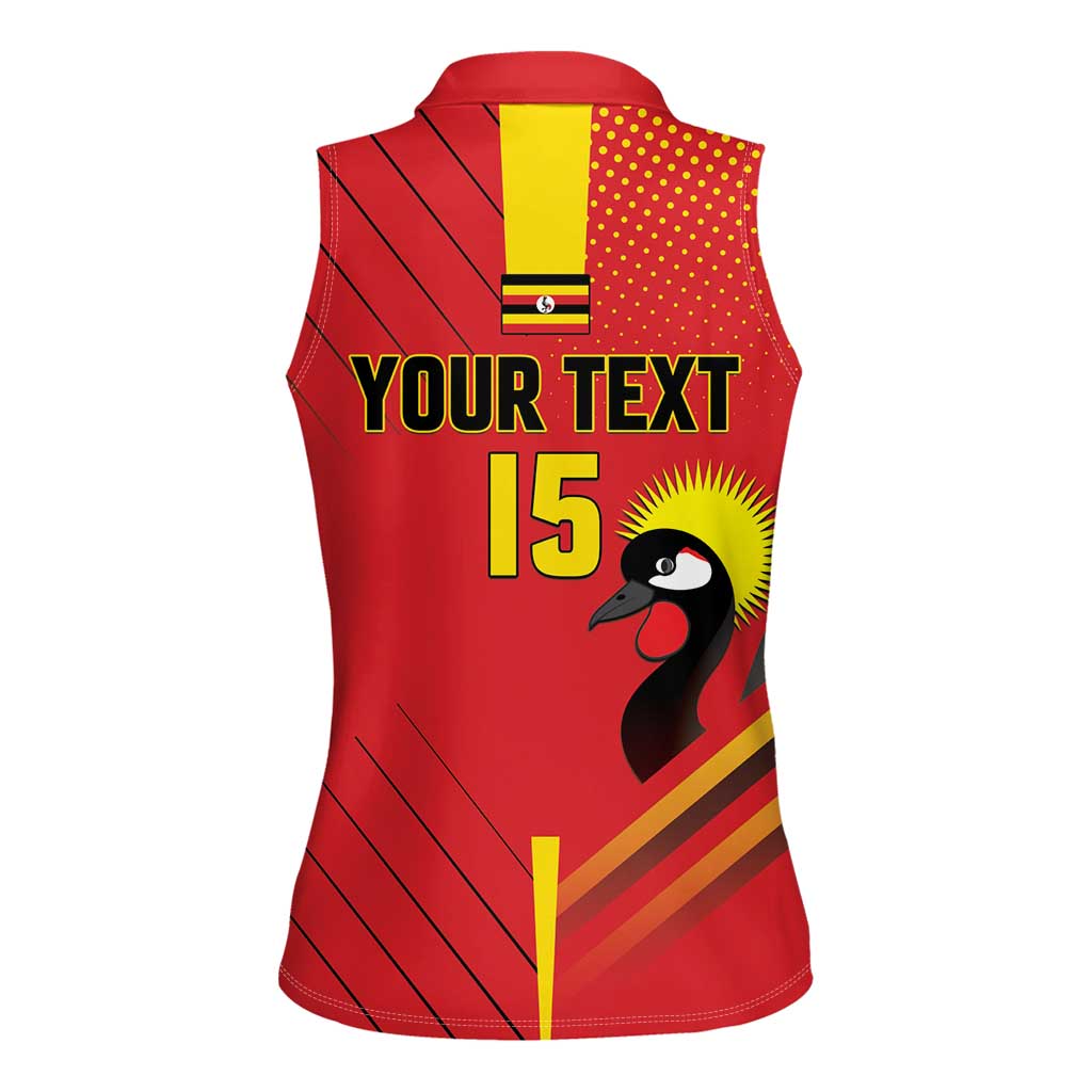 Custom Uganda Basketball Women Sleeveless Polo Shirt Go Silverbacks - Wonder Print Shop