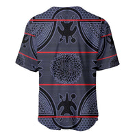 Lesotho Seanamarena Baseball Jersey Basotho Traditional Blanket Style - Serenity - Wonder Print Shop