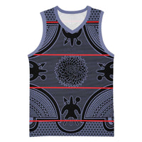 Lesotho Seanamarena Basketball Jersey Basotho Traditional Blanket Style - Serenity - Wonder Print Shop