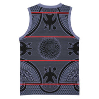 Lesotho Seanamarena Basketball Jersey Basotho Traditional Blanket Style - Serenity - Wonder Print Shop