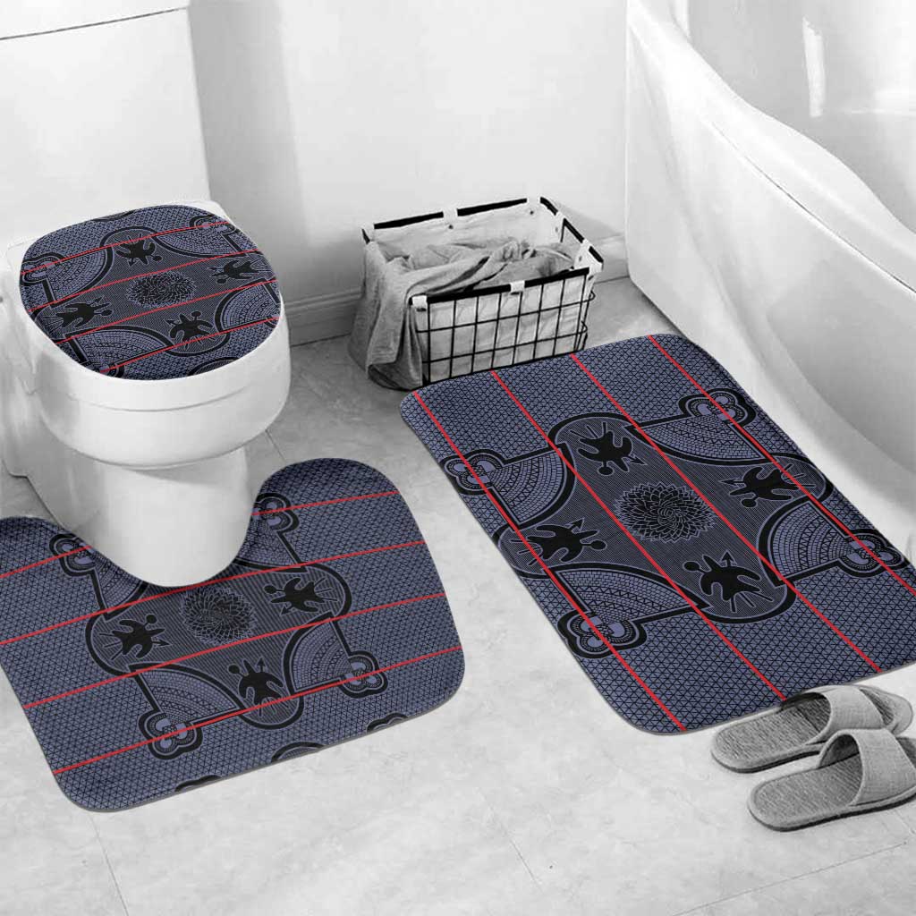 Lesotho Seanamarena Bathroom Set Basotho Traditional Blanket Style - Serenity - Wonder Print Shop