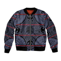 Lesotho Seanamarena Bomber Jacket Basotho Traditional Blanket Style - Serenity - Wonder Print Shop