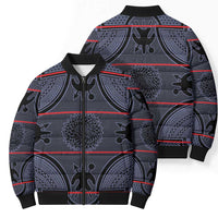 Lesotho Seanamarena Bomber Puffer Jacket Basotho Traditional Blanket Style - Serenity - Wonder Print Shop