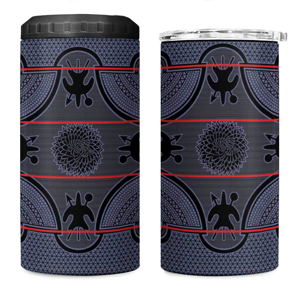 Lesotho Seanamarena 4 in 1 Can Cooler Tumbler Basotho Traditional Blanket Style - Serenity - Wonder Print Shop