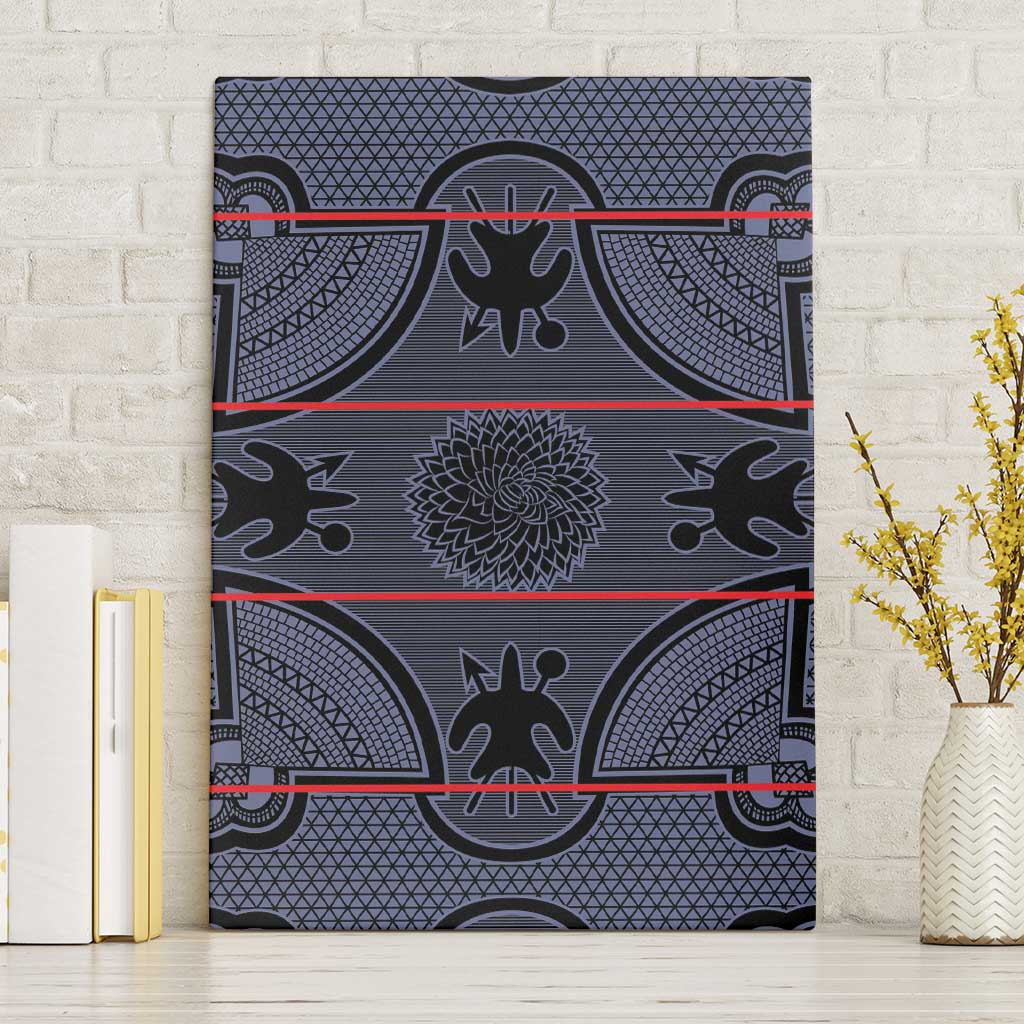 Lesotho Seanamarena Canvas Wall Art Basotho Traditional Blanket Style - Serenity - Wonder Print Shop