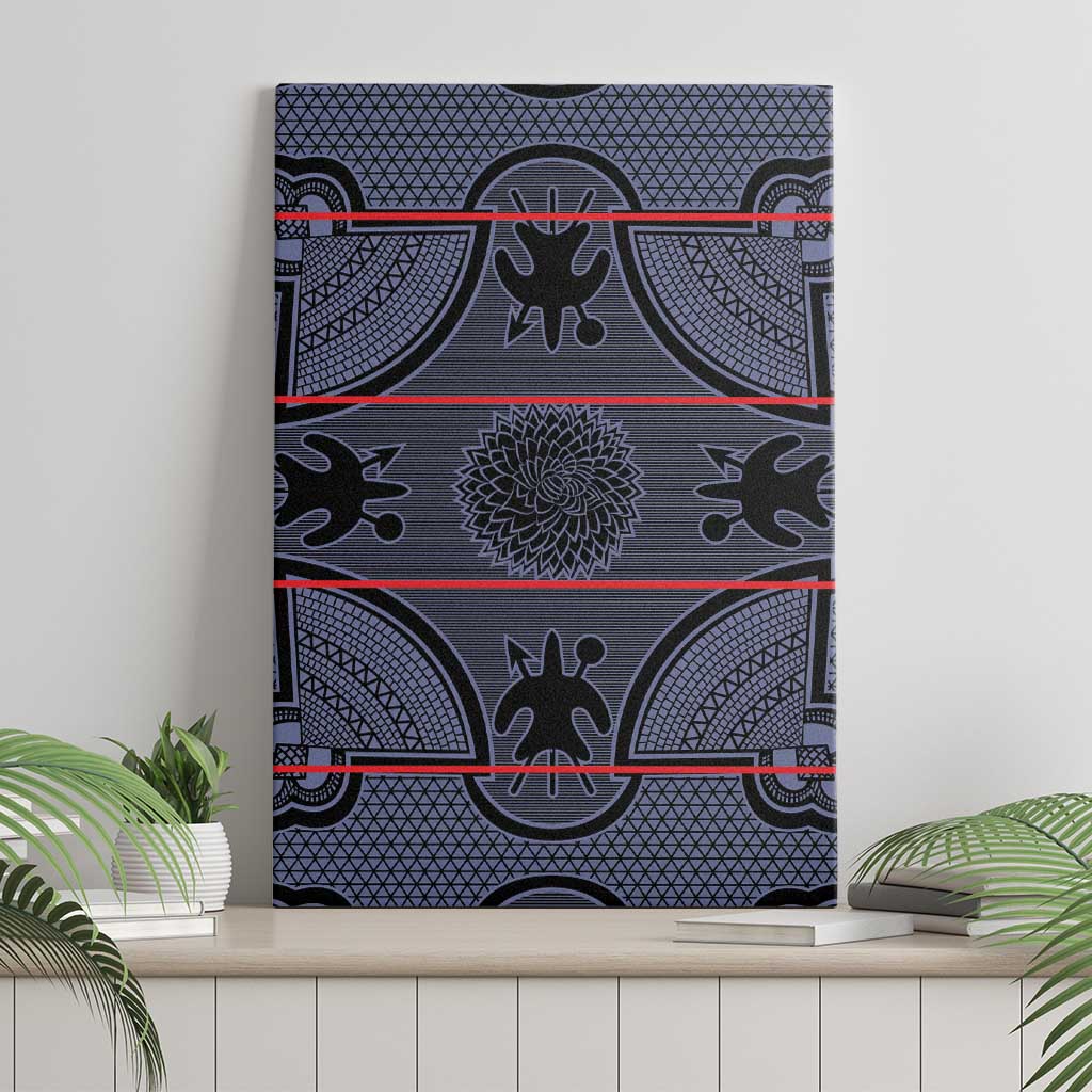 Lesotho Seanamarena Canvas Wall Art Basotho Traditional Blanket Style - Serenity - Wonder Print Shop