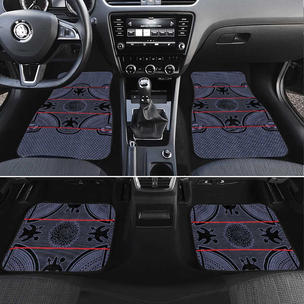 Lesotho Seanamarena Car Mats Basotho Traditional Blanket Style - Serenity - Wonder Print Shop