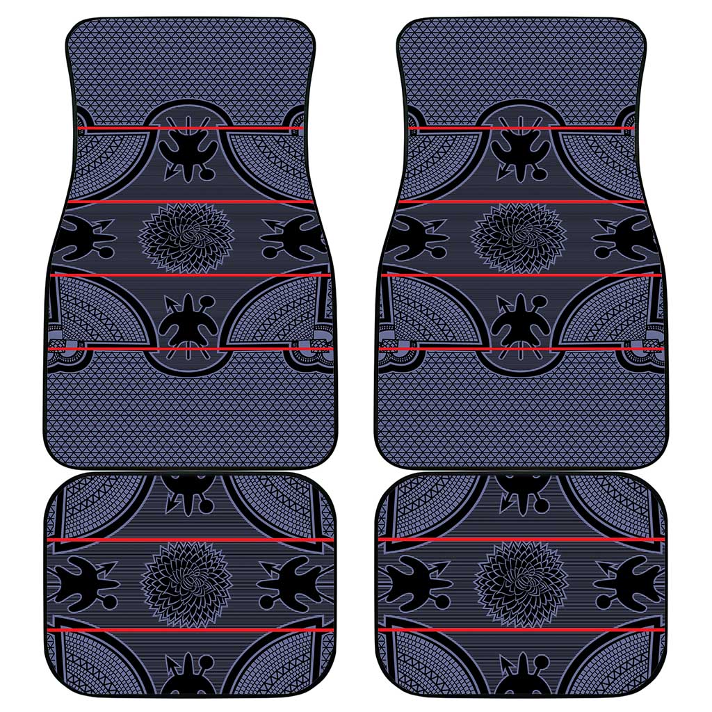 Lesotho Seanamarena Car Mats Basotho Traditional Blanket Style - Serenity - Wonder Print Shop