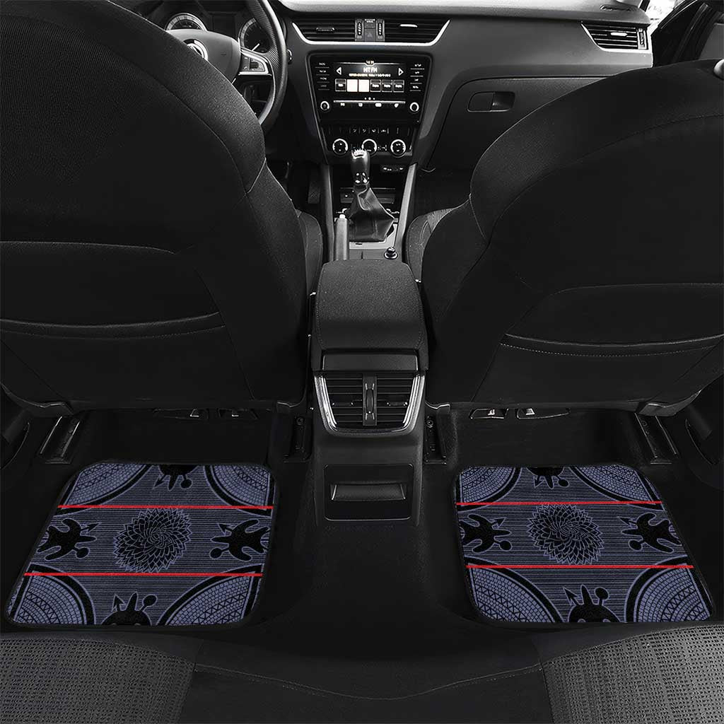 Lesotho Seanamarena Car Mats Basotho Traditional Blanket Style - Serenity - Wonder Print Shop
