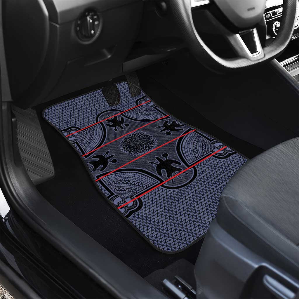 Lesotho Seanamarena Car Mats Basotho Traditional Blanket Style - Serenity - Wonder Print Shop