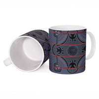 Lesotho Seanamarena Ceramic Mug Basotho Traditional Blanket Style - Serenity - Wonder Print Shop