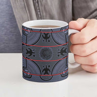 Lesotho Seanamarena Ceramic Mug Basotho Traditional Blanket Style - Serenity - Wonder Print Shop