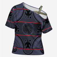 Lesotho Seanamarena Cross Shoulder Shirt Basotho Traditional Blanket Style - Serenity - Wonder Print Shop
