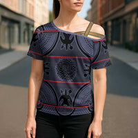 Lesotho Seanamarena Cross Shoulder Shirt Basotho Traditional Blanket Style - Serenity - Wonder Print Shop