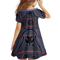 Lesotho Seanamarena Family Matching Long Sleeve Bodycon Dress and Hawaiian Shirt Basotho Traditional Blanket Style - Serenity - Wonder Print Shop