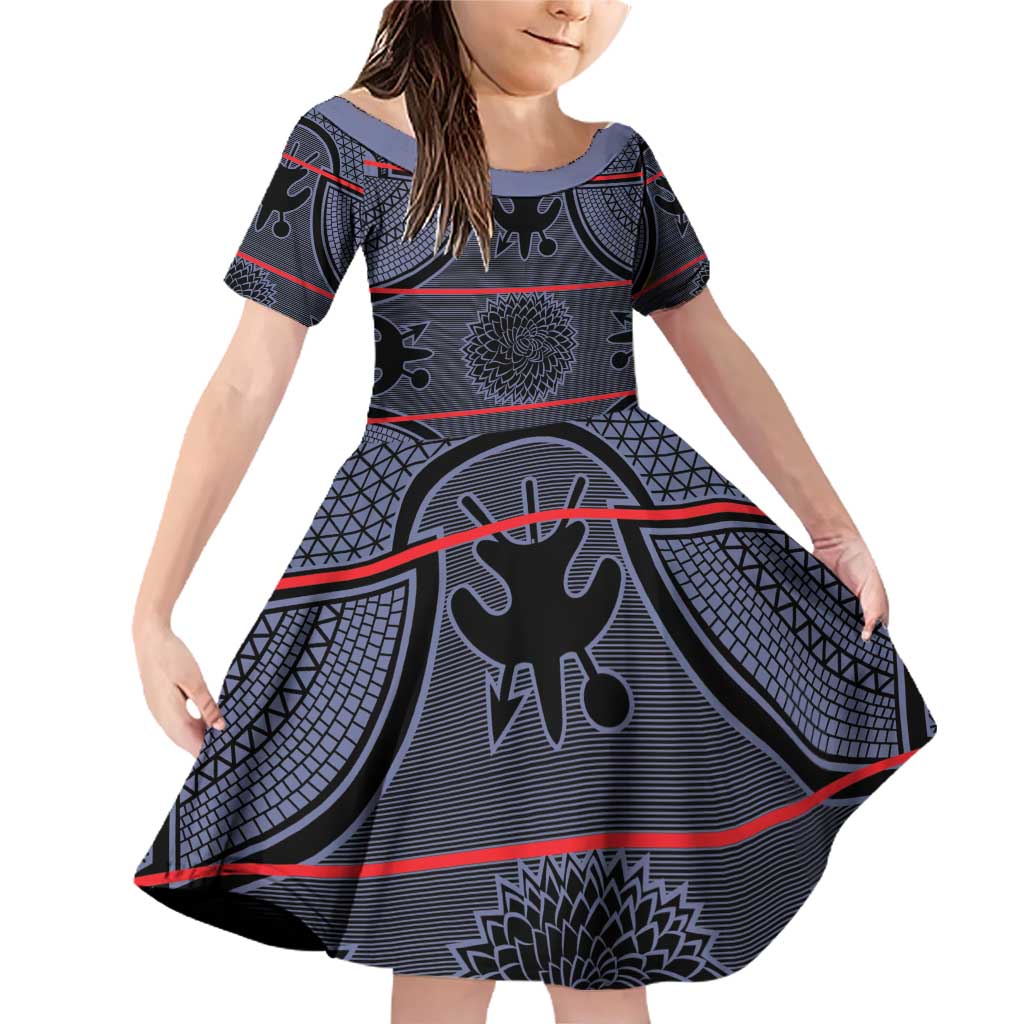 Lesotho Seanamarena Family Matching Off Shoulder Short Dress and Hawaiian Shirt Basotho Traditional Blanket Style - Serenity - Wonder Print Shop