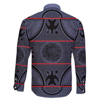 Lesotho Seanamarena Family Matching Off Shoulder Short Dress and Hawaiian Shirt Basotho Traditional Blanket Style - Serenity - Wonder Print Shop