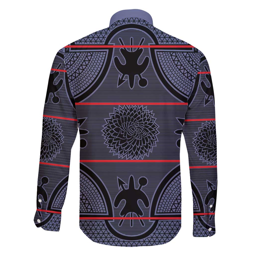 Lesotho Seanamarena Family Matching Short Sleeve Bodycon Dress and Hawaiian Shirt Basotho Traditional Blanket Style - Serenity - Wonder Print Shop