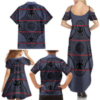 Lesotho Seanamarena Family Matching Summer Maxi Dress and Hawaiian Shirt Basotho Traditional Blanket Style - Serenity - Wonder Print Shop