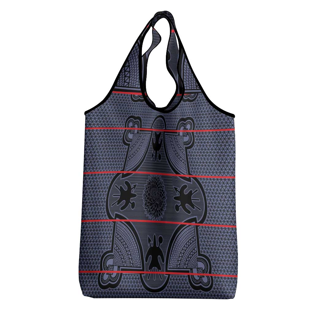 Lesotho Seanamarena Grocery Bag Basotho Traditional Blanket Style - Serenity - Wonder Print Shop